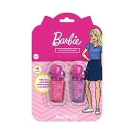 Esmaltes Infantil Kit Fashion Nails com 2 Esmaltes Barbie Multikids