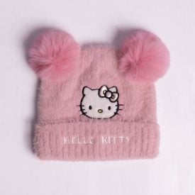Kit Gorro e Luva Infantil Menina em Tricot Sanrio - HELLO KITTY U