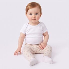 Kit Legging Bebê 0 a 12 Meses Menina Yoyo Baby - BEGE FLORZINHAS M