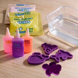 Kit Leléba Gel Mágico Mar Doce Brinquedo