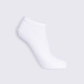 Kit Meia Juvenil 3 Pares Cano Invisível Hot Dog - Branco 34/38