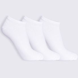 Kit Meia Juvenil 3 Pares Cano Invisível Marmelada - Branco 34/38