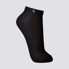 Kit com 3 Pares Meia Soquete Lupo - Preto/Preto/Preto