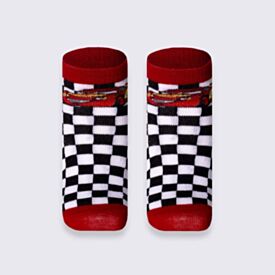 Kit Meia Infantil Com 2 Pares Cano Curto McQueen Disney