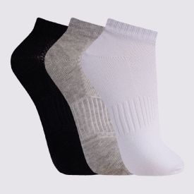 Kit Meia Masculina com 3 Pares Cano Curto Risk