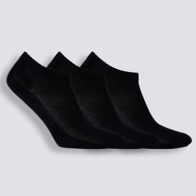 Kit Meia Masculina com 3 Pares Cano Curto Risk - Preto 39/43