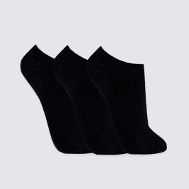 Kit Meia Masculina com 3 Pares Cano Invisível Risk