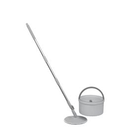 Kit Mop Canelado com Centrífuga 10 Litros Havan Casa - Cinza