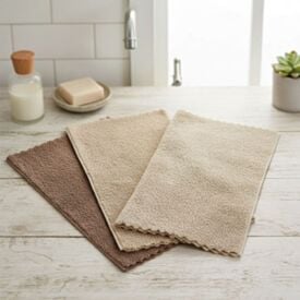 Kit Panos Multiuso Pratik 3 Peças Havan Casa - Tons de Bege