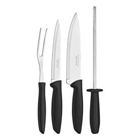 Kit para Churrasco Tramontina Lâminas em Aço Inox Preto 4 Peças
