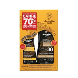 Kit Protetor Solar Fps 30 200G Acelerador Australian Gold 120G