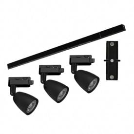 Kit Trilho Spots LED Direct 3x6W Taschibra - Preto