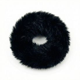 Laço de Cabelo de Pelúcia Tamanho Pequeno Thepró Vogue - Preto