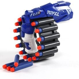 Lan&ccedil;ador De Dardos Azul 20 Dardos Strike Guns Havan Toys - Azul
