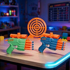 Lançador de Dardos Nerf Elite 2.0 Face Off Kit com Alvo Hasbro - F8274