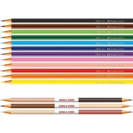 Lápis de Cor 12 Cores e 3 Lápis Caras e Cores Faber Castell - 120112CC