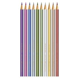 Lápis De Cor Ecolápis Metallic 10 Cores Faber Castell - 10 Unidades