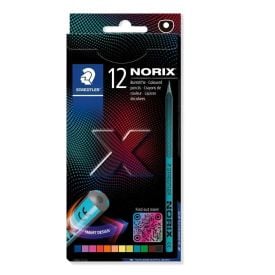 L&aacute;pis de Cor Norix Staedtler 12 Cores - 186 C12