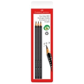 Lápis Grafite Eco Grip Faber Castell - 3 Unidades