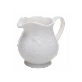 Leiteira de Porcelana Butterfly Lyor 250 ml - Branco