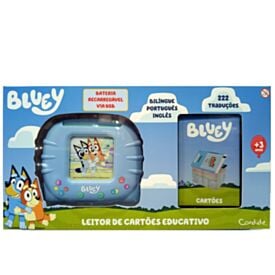 Leitor de Cartão Educativo Bluey Candide Bilingue