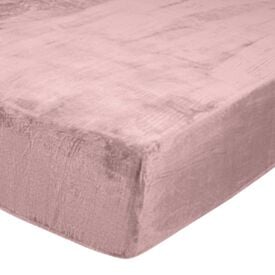 Lençol Avulso Casal com Elástico Plush Slip Havan Casa - Rosa Tule
