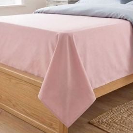 Lençol Avulso Solteiro Sem Elástico Buona Fortuna 1 Pç - Rosa Liso Novo