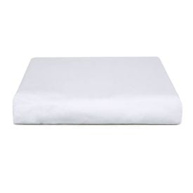 Lençol Solteiro com Elástico 100% Algodão Buona Fortuna - Branco
