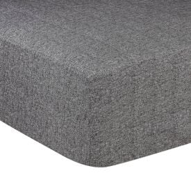 Lençol Solteiro Com Elástico Percal 100% Algodão Buona Fortuna 1 Pç - Textura Preto