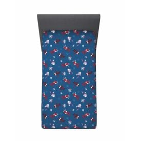 Lençol Infantil Solteiro com Elástico Disney by Hedrons - Spidey Webs Rotativo