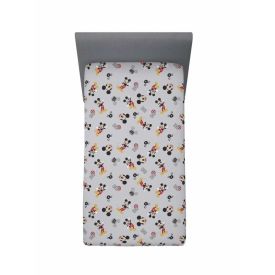 Lençol Infantil Solteiro com Elástico Disney by Hedrons - Mickey Work Rotativo