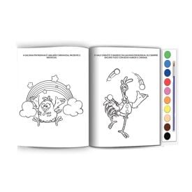 Livro Aquarela Galinha Pintadinha Culturama Editora - Colorir