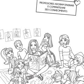 Livro Barbie Passatempo para Colorir Magic Kids