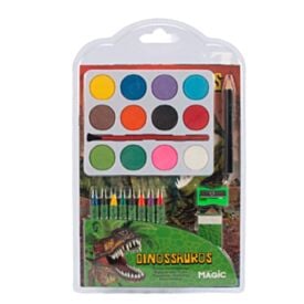 Livro Dinossauros com Aquarela - Magic Kids