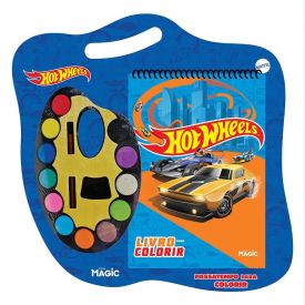 Livro Hot Wheels Passatempo para Colorir Magic Kids