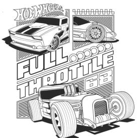 Livro Hot Wheels Passatempo para Colorir Magic Kids