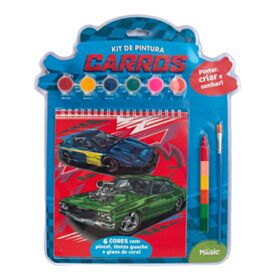 Livro Kit de Pintura Carros Criar e Sonhar - Magic Kids