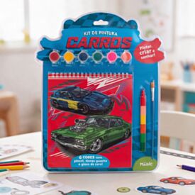 Livro Kit de Pintura Carros Criar e Sonhar - Magic Kids