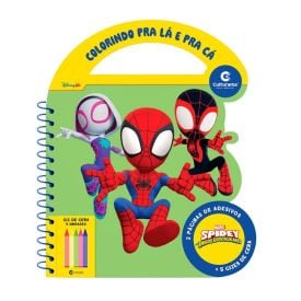 Livro Maleta Colorindo para Lá e para Cá Homem-Aranha Culturama