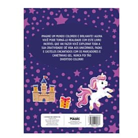 Livro Unicórnios Kit de Atividades Marcadores e Canetas Perfumadas - Magic Kids