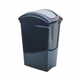 Lixeira Basculante Sanremo 15 Litros - Preto