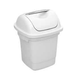 Lixeira Basculante Plasvale 10 Litros - Branco