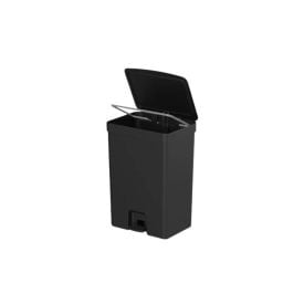 Lixeira Com Pedal Trium Ou 30 Litros - Preto