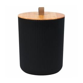 Lixeira com Tampa 5 Litros de Bambu Havan Casa - Preto