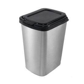 Lixeira Com Tampa De Plástico Label Arqplast 9L - Metalizada