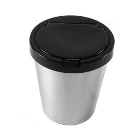 Lixeira Com Tampa Em Plástico Label Arqplast 10 Litros - Metalizada