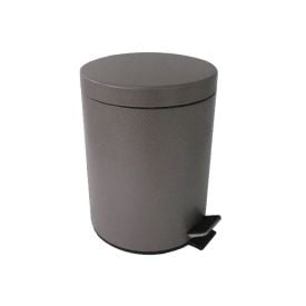 Lixeira Redonda Marrocos Com Pedal 3 Litros Havan Casa - Chocolate