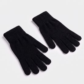 Luva Feminina Em Tricot Boby Blues Preto