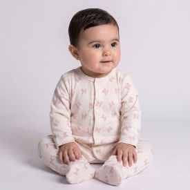 Macacão Bebê Menina Longo Com Pé Reversível Yoyo Baby