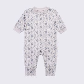Macacão Bebê Menino Em Plush Com Pé Reversível Yoyo Baby